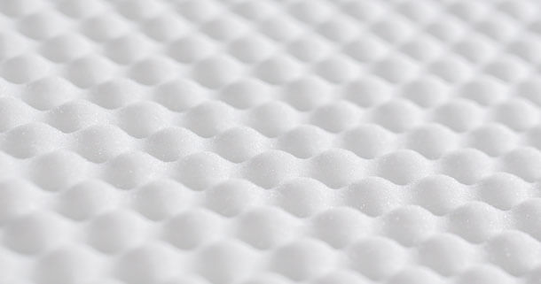 Foam with massage effect