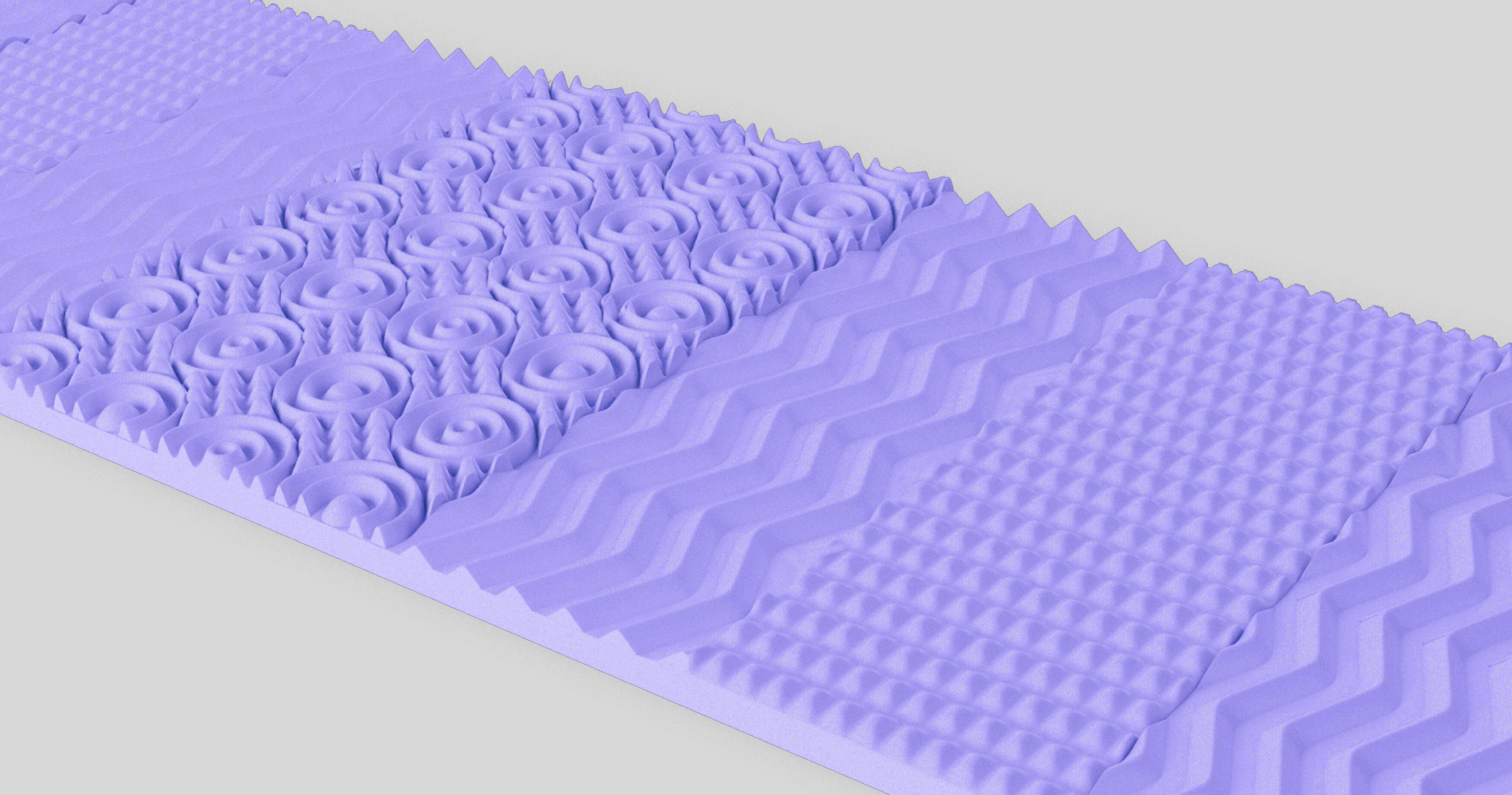 Seven-zone foam Seven-zone foam